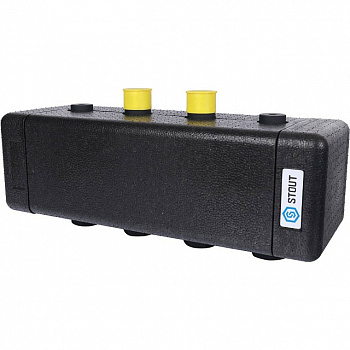 Стальной коллектор STOUT 2 отопительных контура DN 20